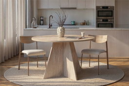 Hanah Home Mesa de Comedor Travertino